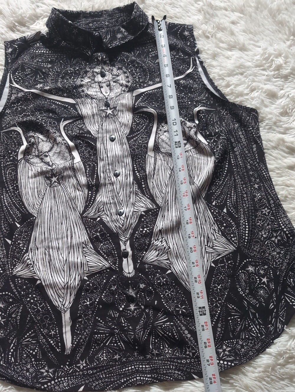 Blackmilk The Sacred Flame Witchy Harvest Collection Business Time Shirt Large - Picture 10 of 10